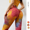 Women Tie Dye Workout Leggings High Waist Butt Lifter Leggings Scrunch Butt Leggings